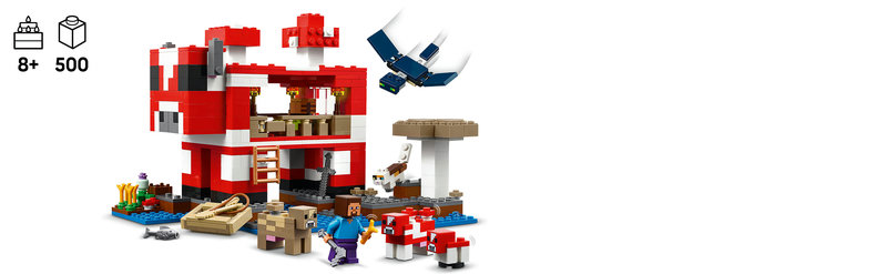 LEGO 21270 Pilzkuh-Haus Spielszene