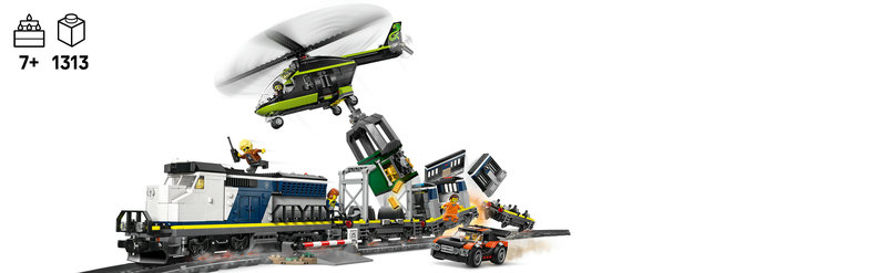 LEGO 60508 Polizeizug Spielszene mit Verfolgung