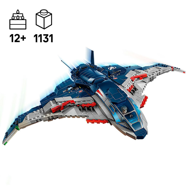 Realistische actie aan boord van de Quinjet