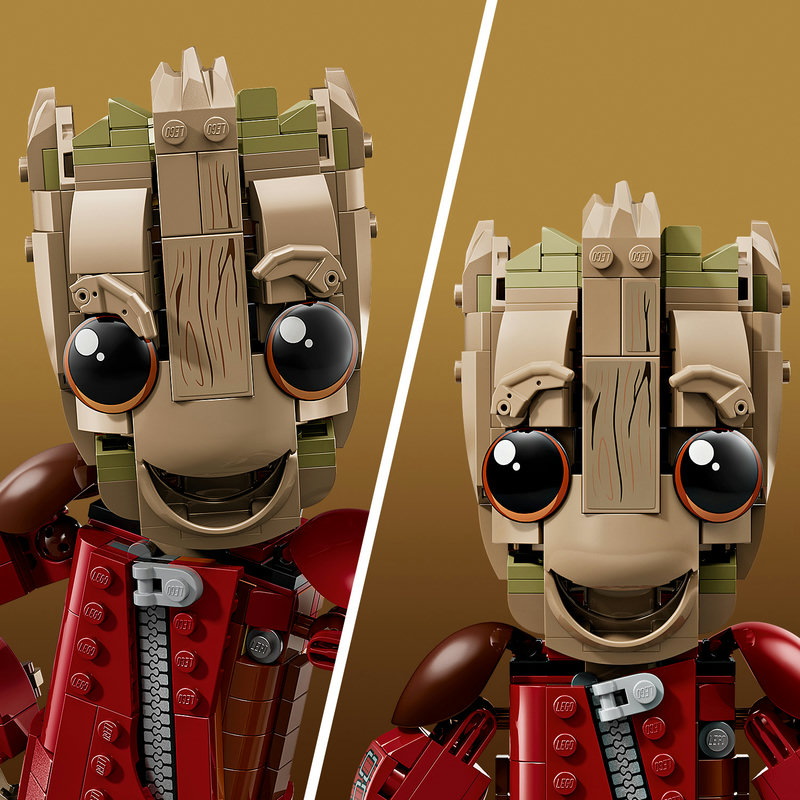 LEGO 76341 Groot Display-Modell komplett aufgebaut