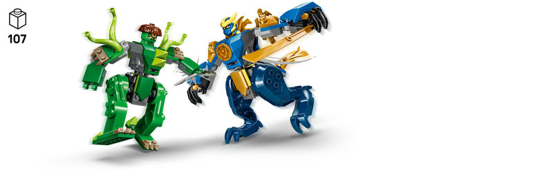 LEGO 71853 Jays Drachen-Mech in Kampfpose