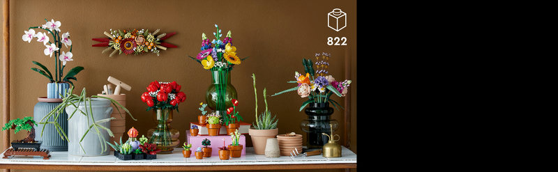 LEGO 10328 Rosenstrauß als Raumdekoration