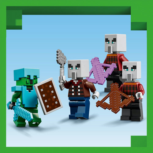 4 LEGO Minecraft® personages