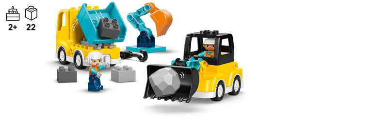 LEGO 10475 DUPLO Baufahrzeuge Spielszene