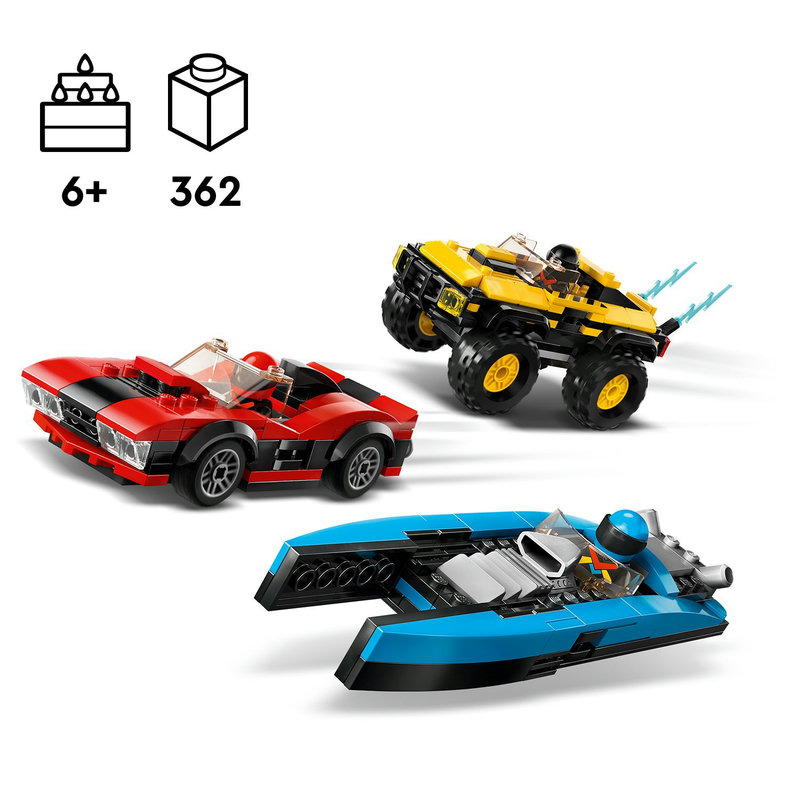 Uygulamalı LEGO® 2KDRIVE yarış aksiyonu