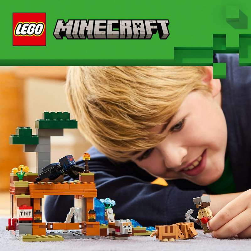 Avonturen met LEGO® Minecraft® gordeldieren