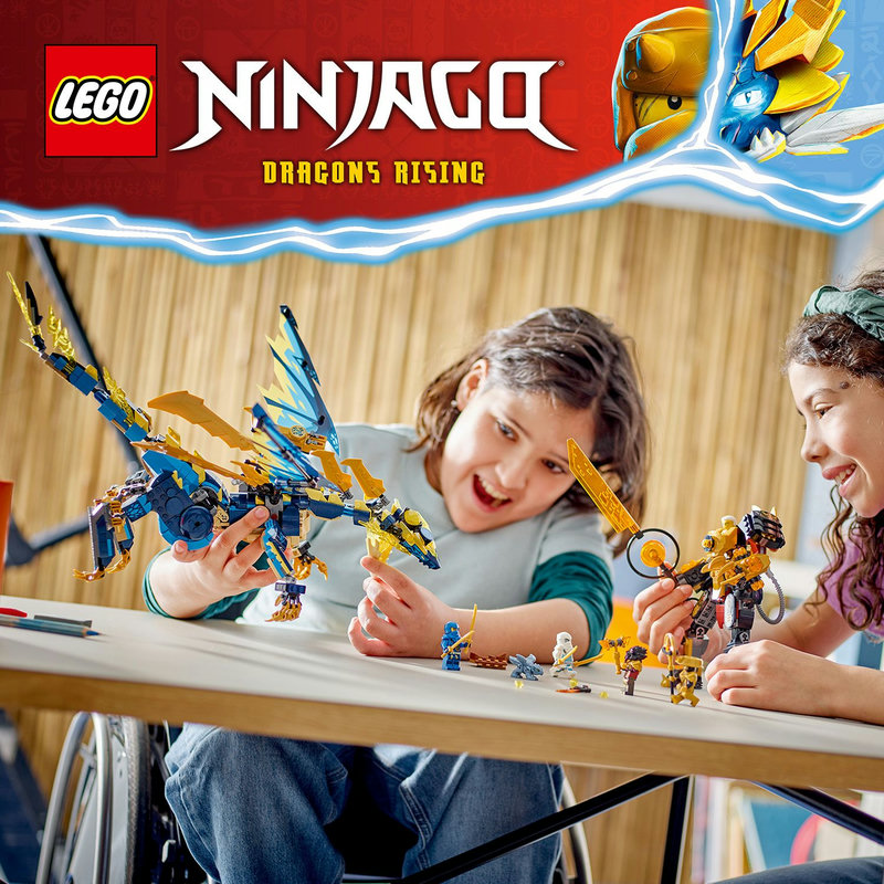 NINJAGO® roboto ir drakono rinkinys
