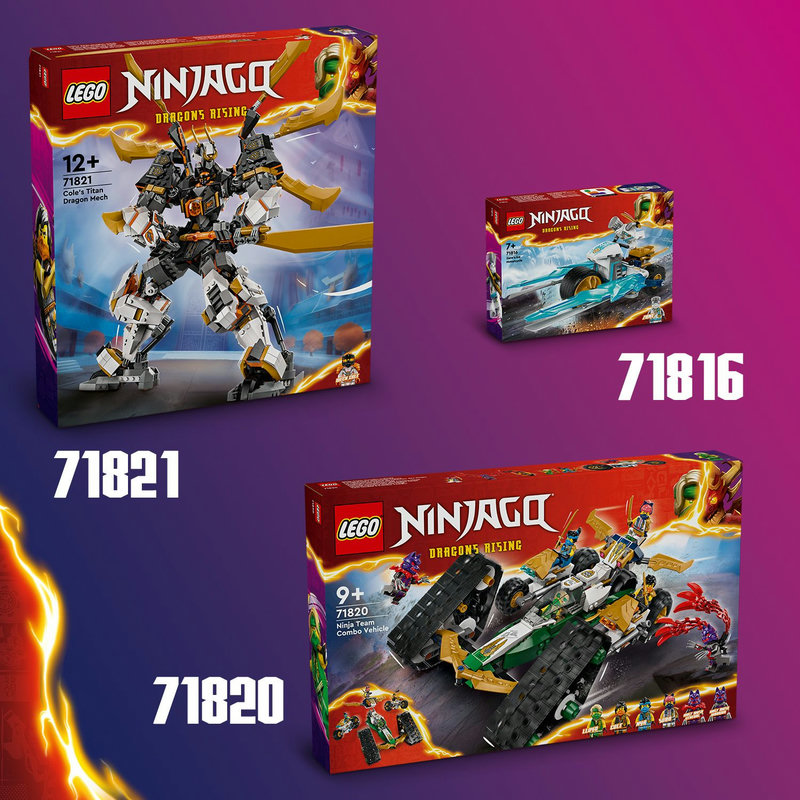 Dar daugiau LEGO® NINJAGO® rinkinių