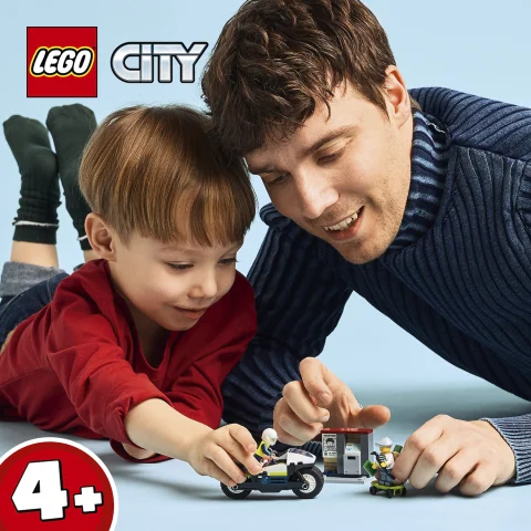 LEGO® City Üldözés rendőrségi motorkerékpárral