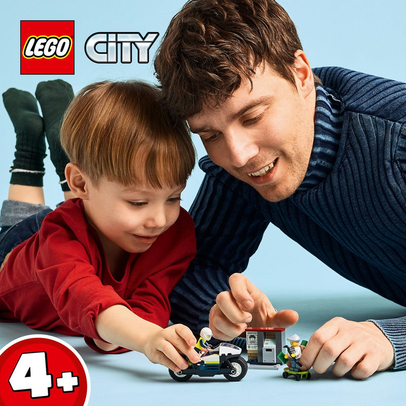 LEGO® City Üldözés rendőrségi motorkerékpárral