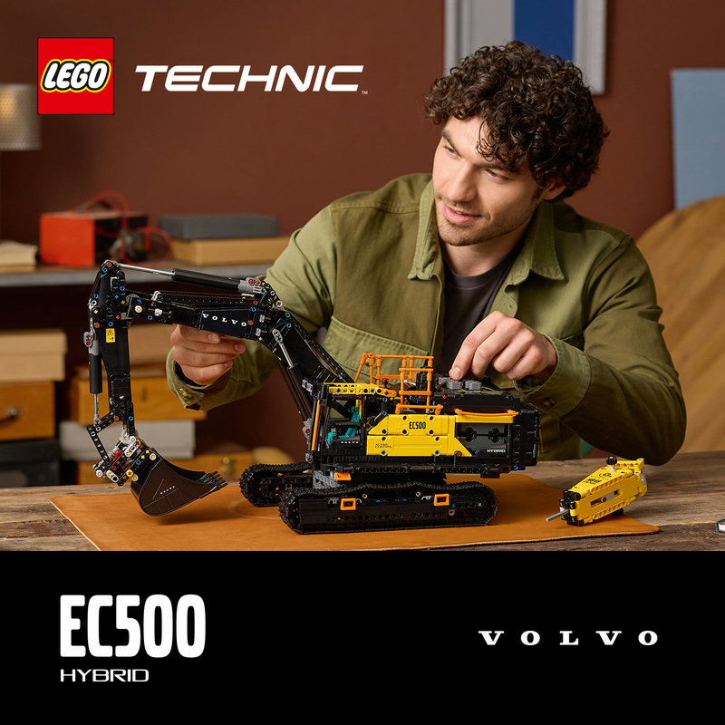 LEGO 42215 Volvo EC500 Detailansicht der pneumatischen Funktionen