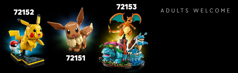 LEGO Eevee display piece on shelf