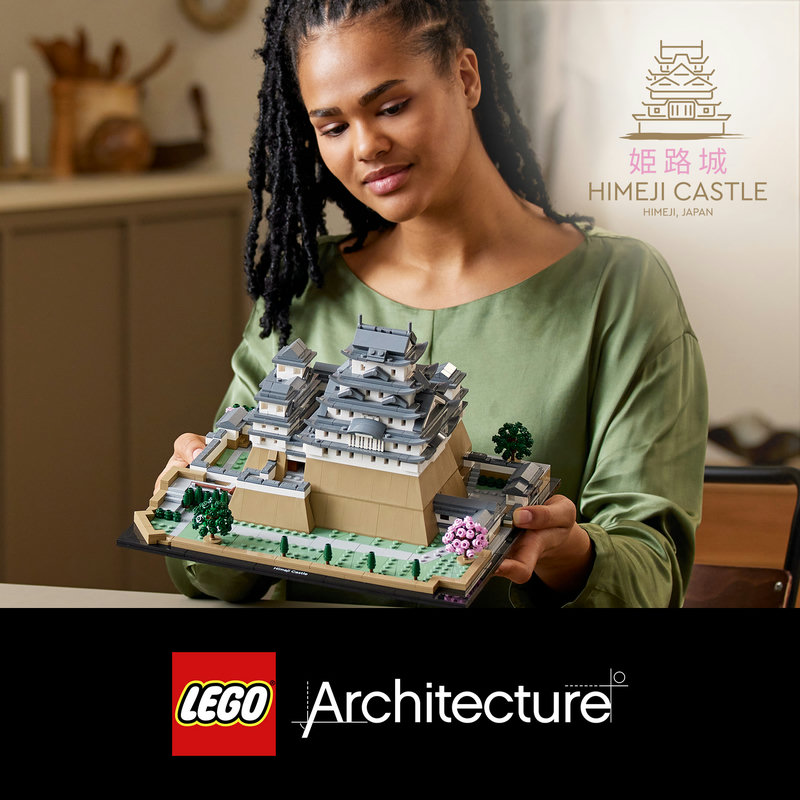 LEGO 21060 Burg Himeji Detailansicht der Dachstruktur