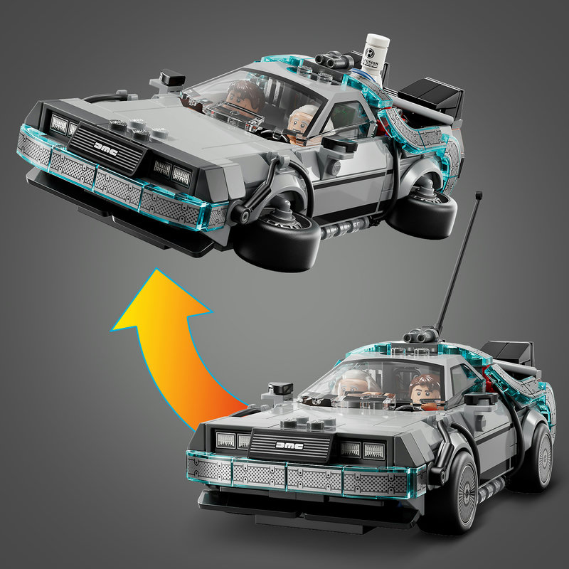 LEGO 77256 DeLorean Zeitmaschine im Spieleinsatz