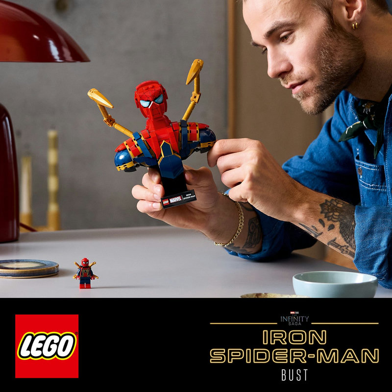 Iron Spider-Man bouwmodel voor volwassen fans