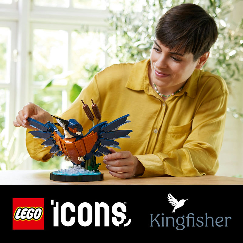 LEGO® Icons decoratie voor thuis of op kantoor