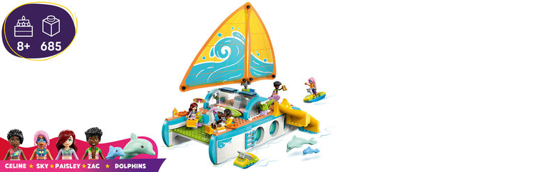 LEGO 42664 Segelboot an Deck