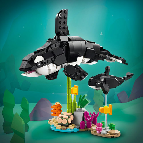 Playset with 2 orcas