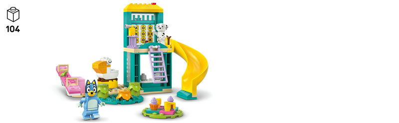 LEGO 11201 Bluey und Chloe Minifiguren auf dem Spielplatz