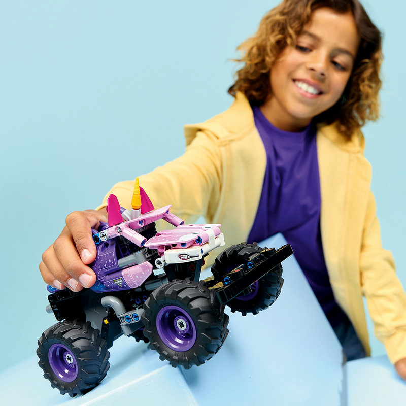 LEGO 42220 Monster Jam Sparkle Smash Rückansicht