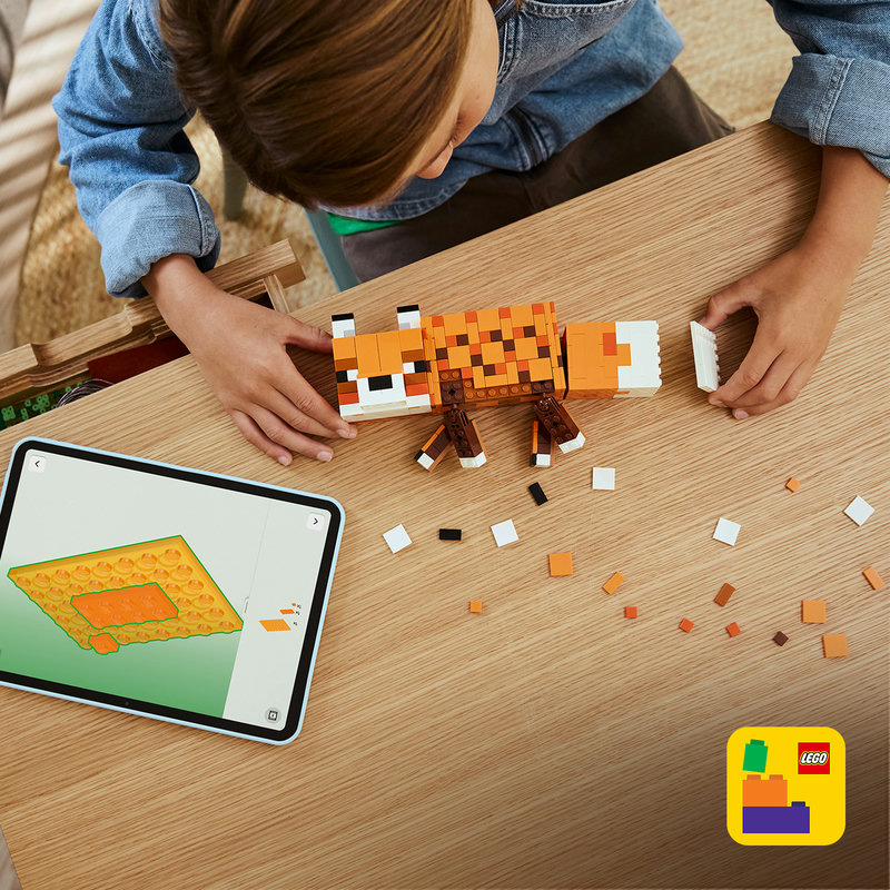 Включва интерактивни 3D инструкции за конструиране