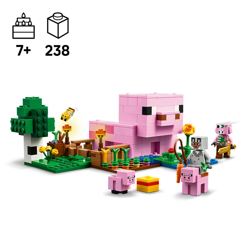 LEGO 21268 Innenraum des Babyschwein-Hauses