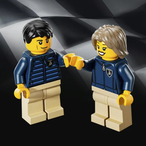 2 Lamborghini pilóta minifigura
