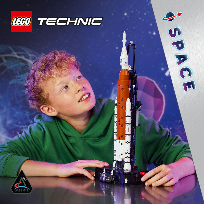 LEGO 42221 NASA Artemis Rakete Trennungsprozess Detail