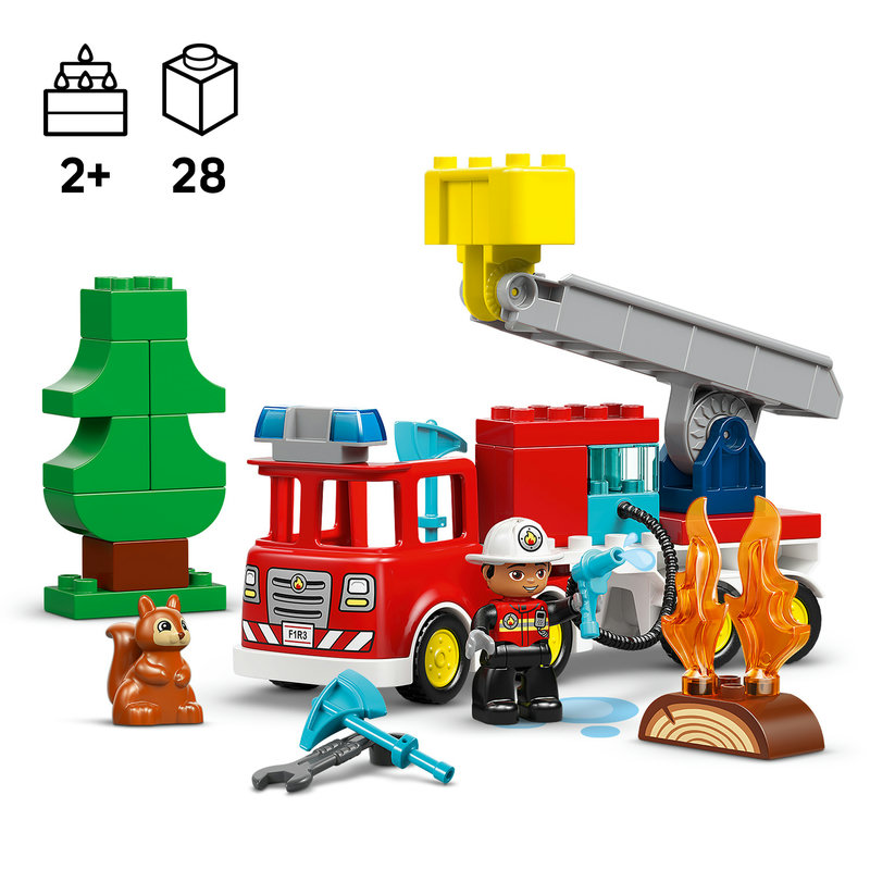 LEGO 10473 DUPLO Löschauto mit Feuerwehrmann