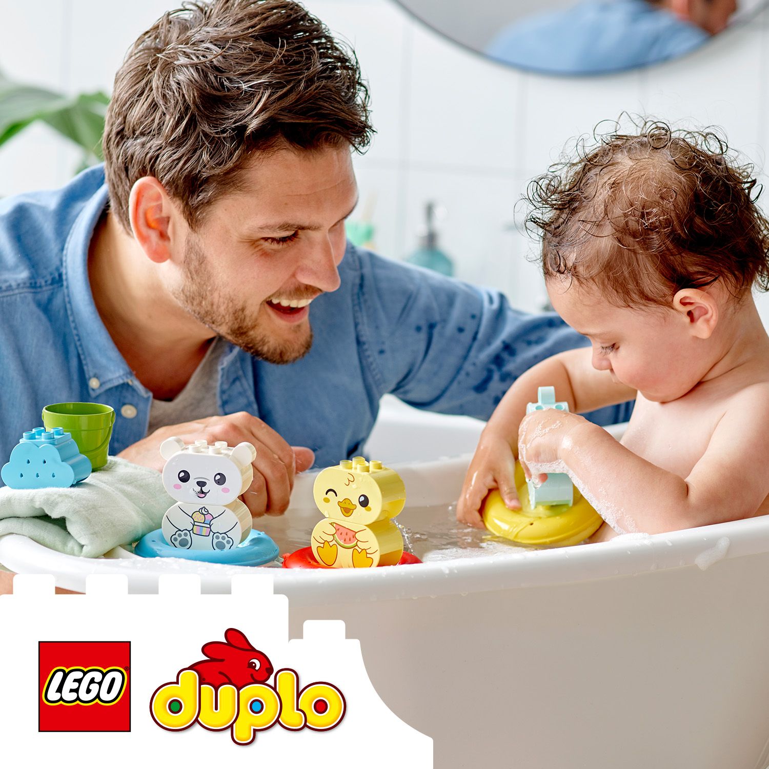 Bath-time fun for little animal lovers