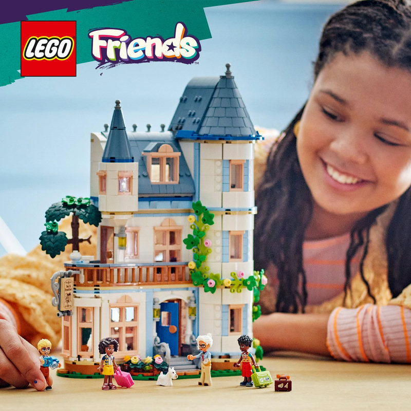 Een LEGO® hotel om bouwen en neer te zetten