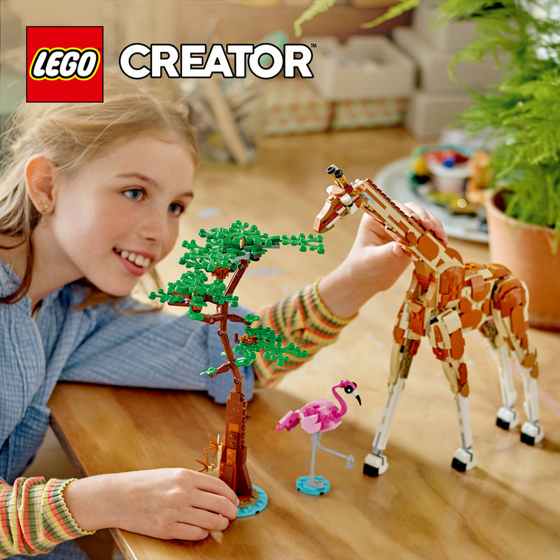 LEGO 31150 Giraffe – bewegliches Tiermodell mit verstellbarem Hals und Beinen