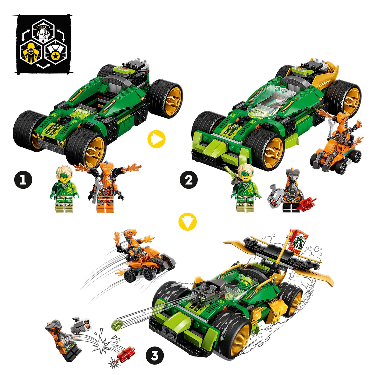 Lego ninjago best sale carro de lloyd