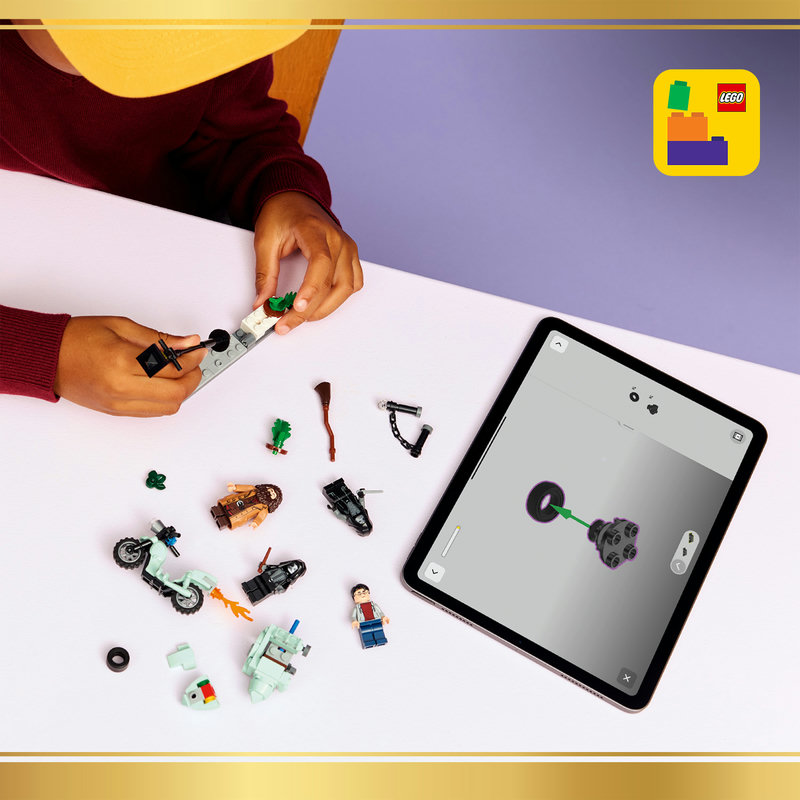 Включва интерактивни 3D инструкции за конструиране