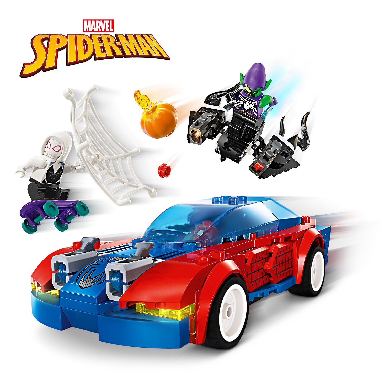 Green goblin spiderman best sale lego