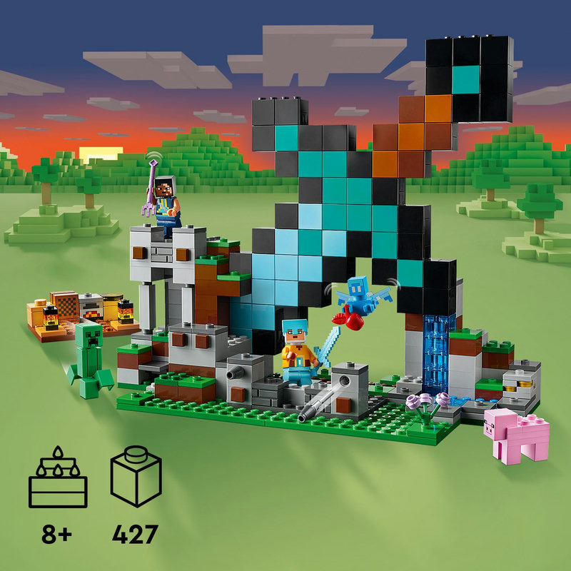 „Minecraft®“ konstravimo ir kovų veiksmas