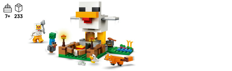 LEGO 21585 Spielszene auf der Hühnerfarm