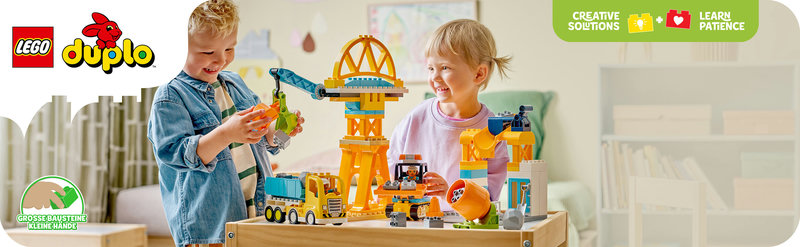 LEGO 10476 DUPLO Baustelle mit Baufahrzeugen 3-in-1 Produktbild