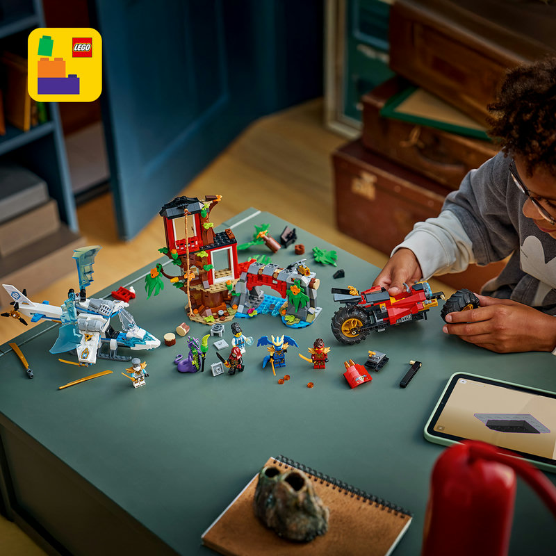 Включва интерактивни 3D инструкции за конструиране