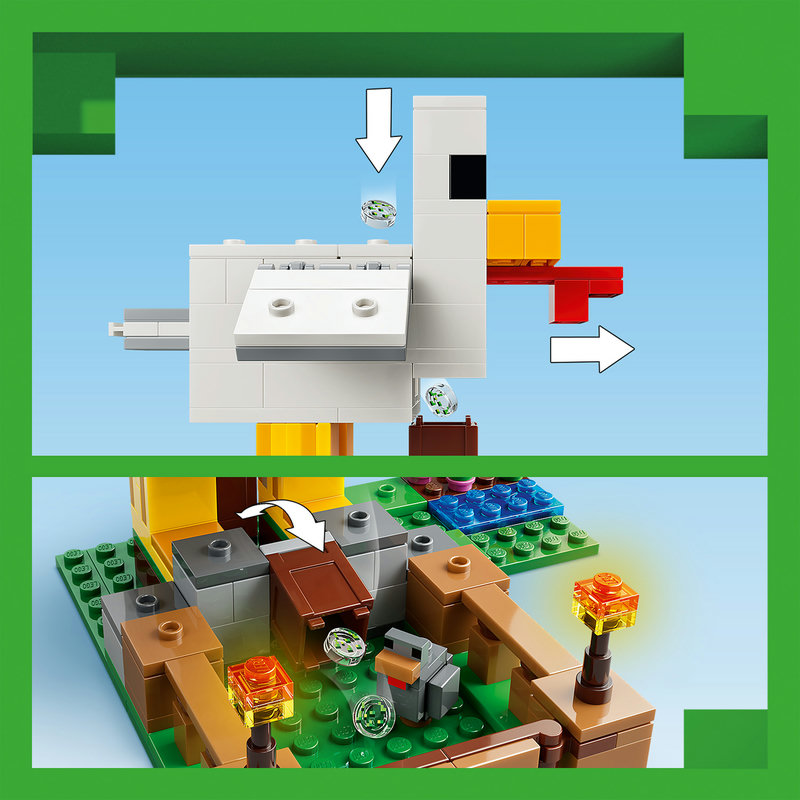 LEGO 21585 Minecraft Hühnerfarm Gesamtansicht