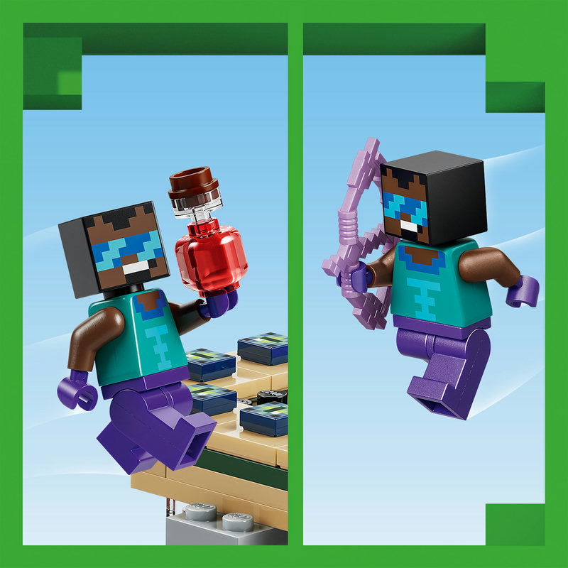 LEGO 21584 Minecraft Reise durch Nether und Endportal Gesamtansicht