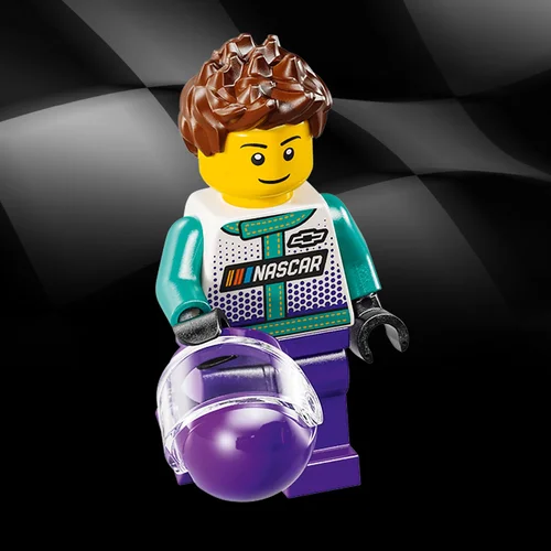 1 NASCAR® pilóta minifigura