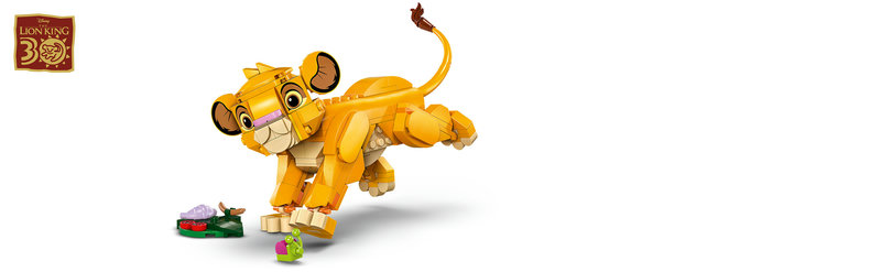 LEGO 43243 Simba mit Zubehör in Spielszene