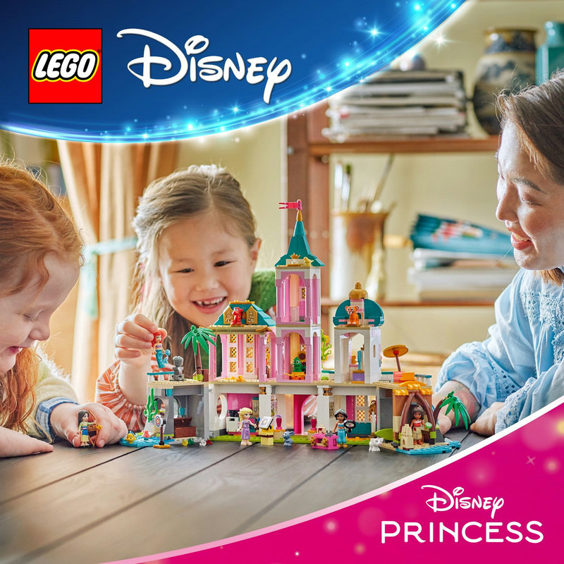 Disney Princess karakterek és egy kastély