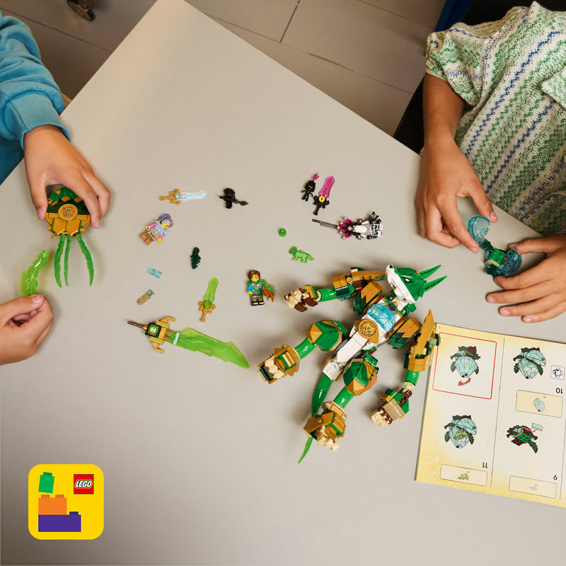 Включва интерактивни 3D инструкции за конструиране