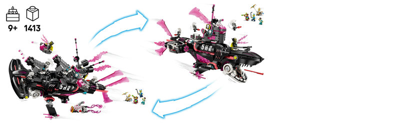 LEGO 71500 Albtraumhai im Detail