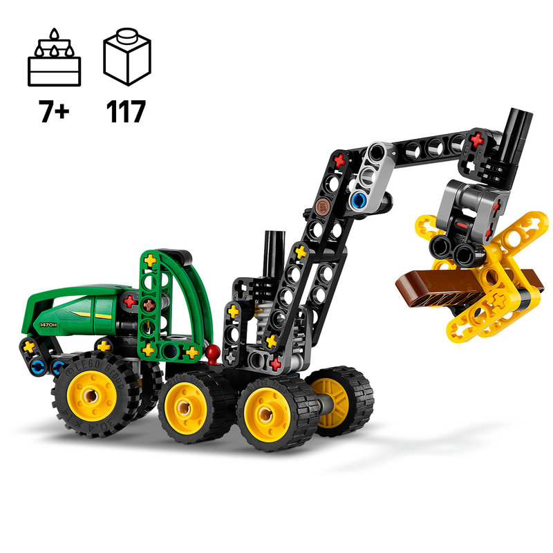 LEGO 42218 John Deere Harvester Seitenansicht