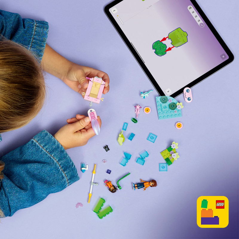 Включва интерактивни 3D инструкции за конструиране