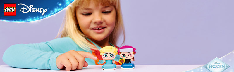 LEGO 43284 Disney Frozen Die Mini-Prinzessinnen Anna und Elsa Produktbild