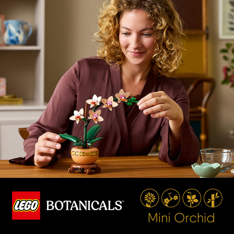 LEGO 10343 Mini-Orchidee Detailansicht